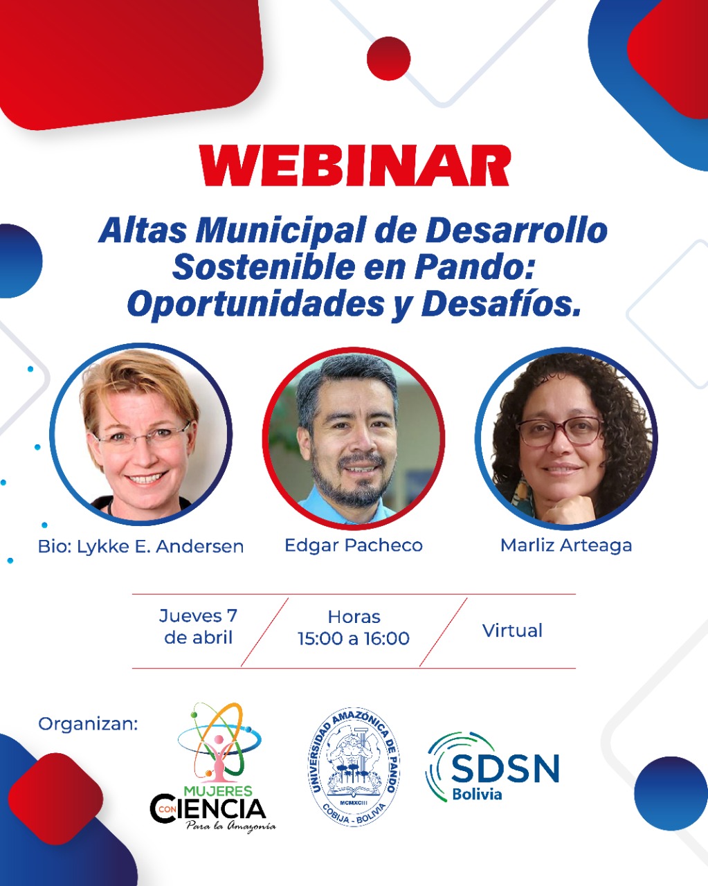 WEBINAR: ATLAS MUNICIPAL DE DESARROLLO SOSTENIBLE EN PANDO "OPORTUNIDADES Y DESAFÍOS"